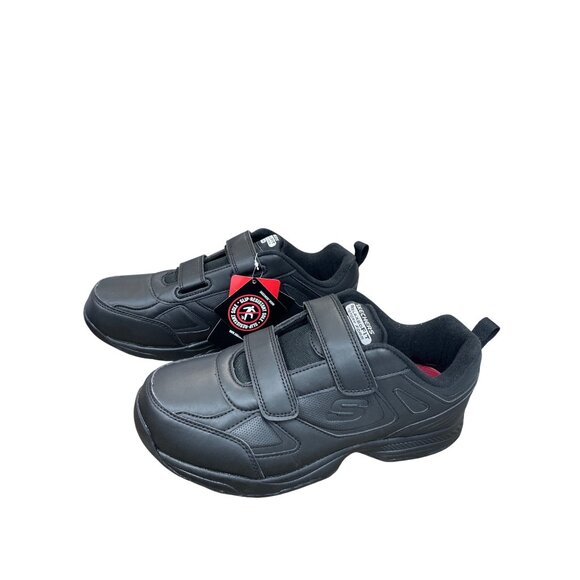 Skechers Work Wide Mens Black hook loop slip resistant sneakers Sz 10.5 SKU 9613 - Picture 3 of 16